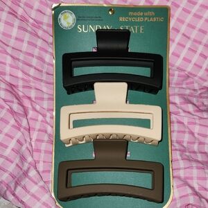 Sunday State Hair Claw Clip Set